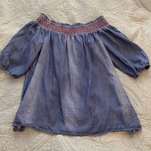 Knox Rose Off Shoulder Denim Top